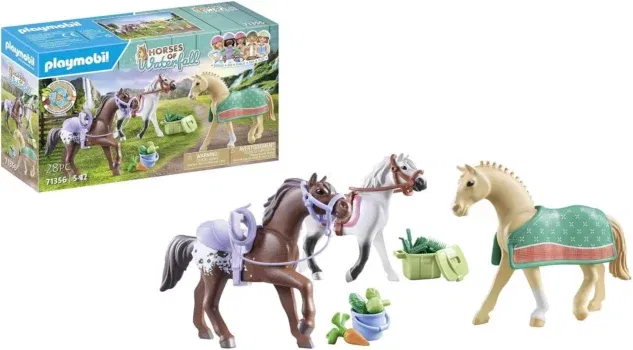 PLAYMOBIL Horses of Waterfall 71356 3 Pferde