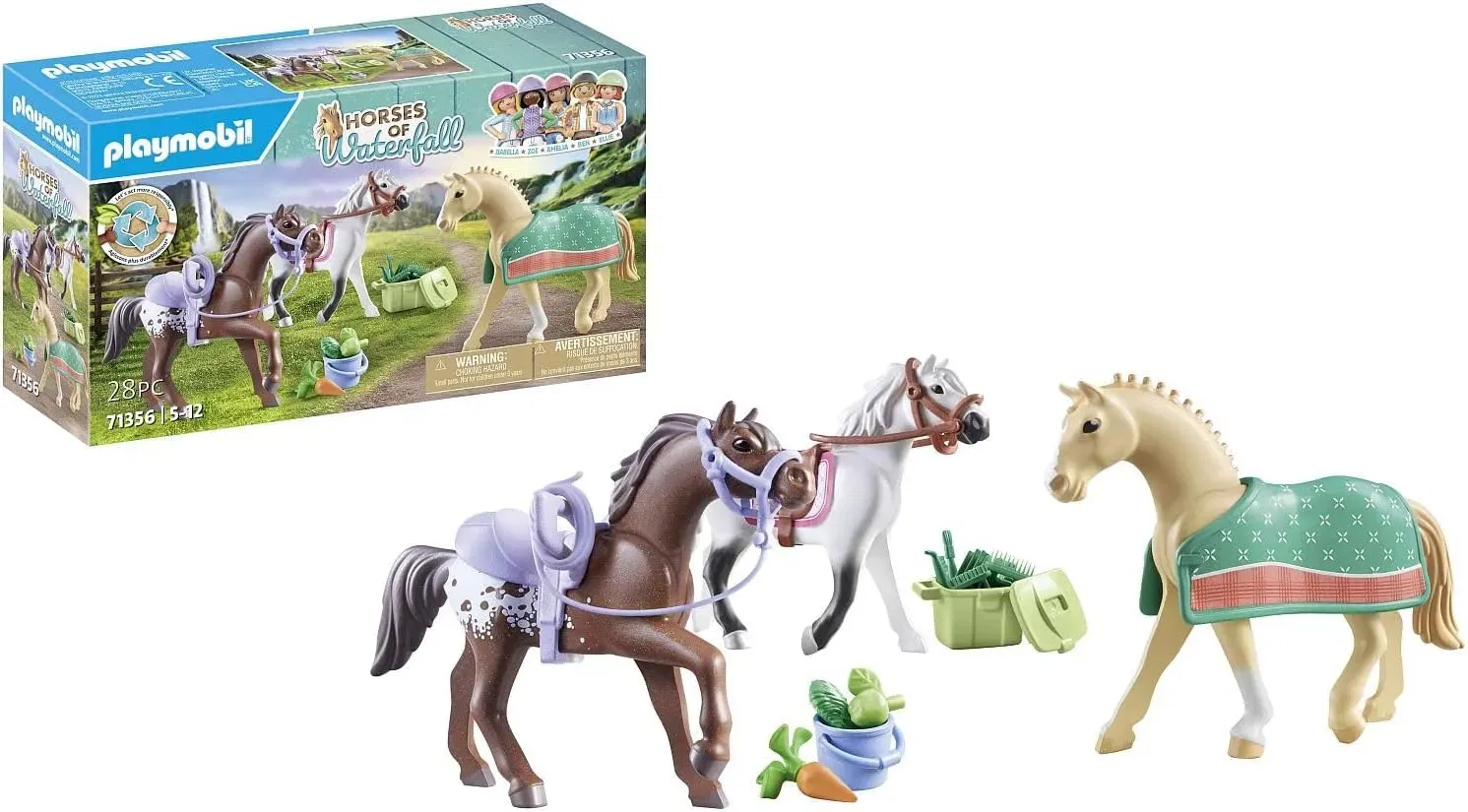 Playmobil Horses Of Waterfall 71356 3 Pferde