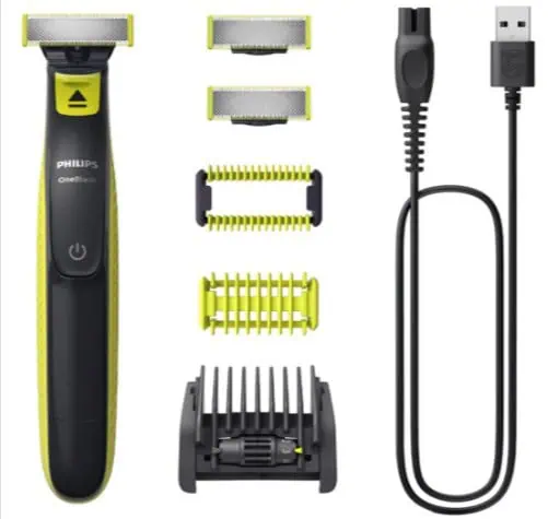 Philips OneBlade Face & Body mit 3 Original-Klingen, 5-in-1 Trimmaufsatz & 2 Körperaufsätzen für 37,99 € inkl. Prime-Versand