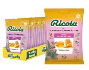 Ricola-Honig-Alpen-Salbei-Original-Schweizer-Kräuter-Bonbons-Mit-13-Schweizer-Alpenkräutern-