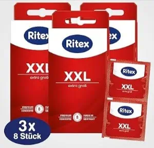 Ritex XXL Kondome 24 Kondome | 8 Stück (3er Pack)