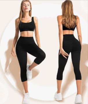 Sanpetix-Capri-Leggings-Damen-High-Waist-Blickdicht-3-4-Leggins-Schwarz-Für-Sport-1-Pack-Lxl-Amazon-De-Fashion