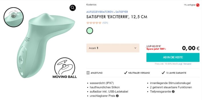 Satisfyer EXCITERRR Auflegevibrator