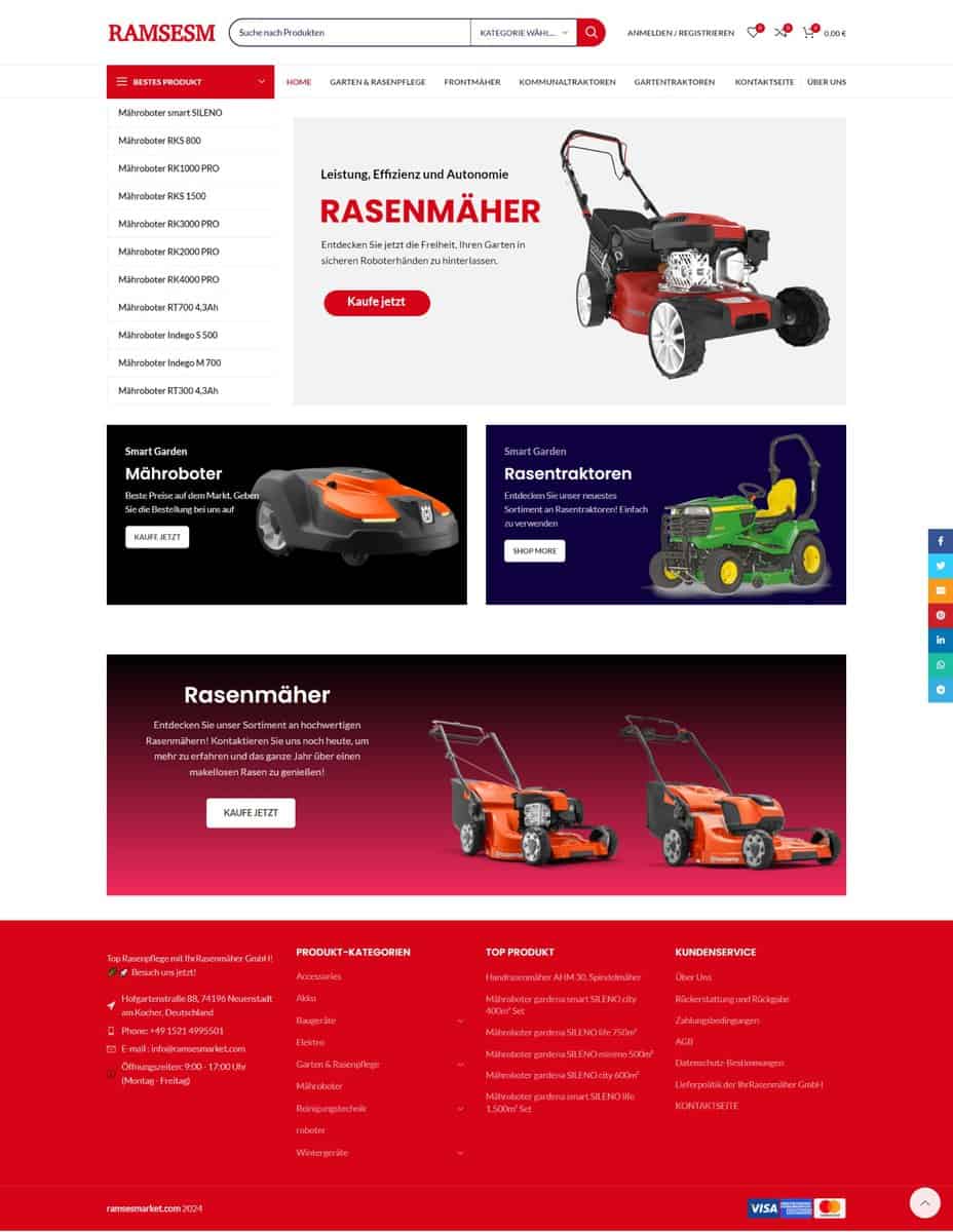 Screenshot Ramsesmarket Com