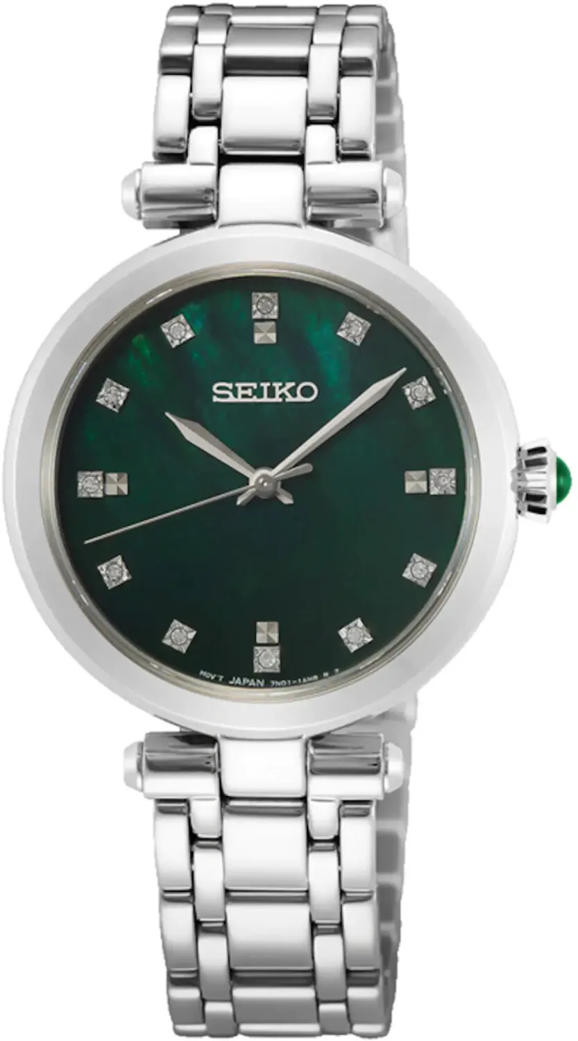 Seiko Damen-Uhr Quarz Edelstahl Mit Edelstahlband Srz535P1