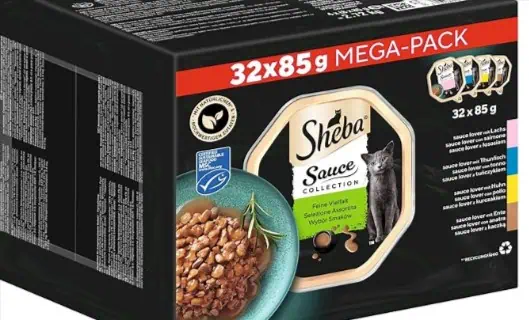 Sheba Sauce Collection Katzen Nassfutter in Schale Feine Vielfalt (32x 85g) ab 11,95 € inkl. Prime-Versand