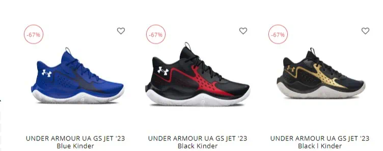 Under Armour GS Jet Kinder Schuhe (vers. Farben) zu je 25,94€ inkl. Versand (statt 40€)
