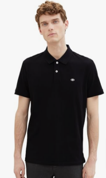 TOM-TAILOR-Herren-Basic-Piqué-Poloshirt-29999-Black-S-Amazon-de-Fashion