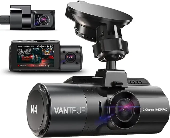 Vantrue N4 3 Lens 4K Dashcam Auto