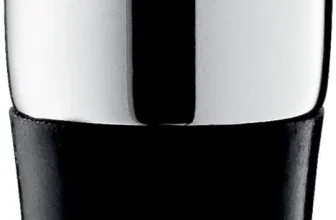 Ein schwarzer und silberner Weinflaschenverschluss mit WMF-Logo