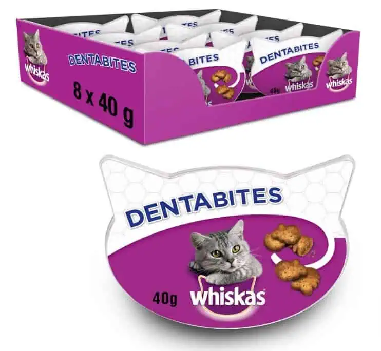 Whiskas Dentabites Katzensnack, Huhn, 8er Pack (8 x 40 g) für 9,20 € inkl. Prime-Versand (statt 11,92 €)