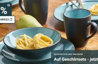 Zurbrüggen: 25 % Rabatt auf fast alle Geschirrsets