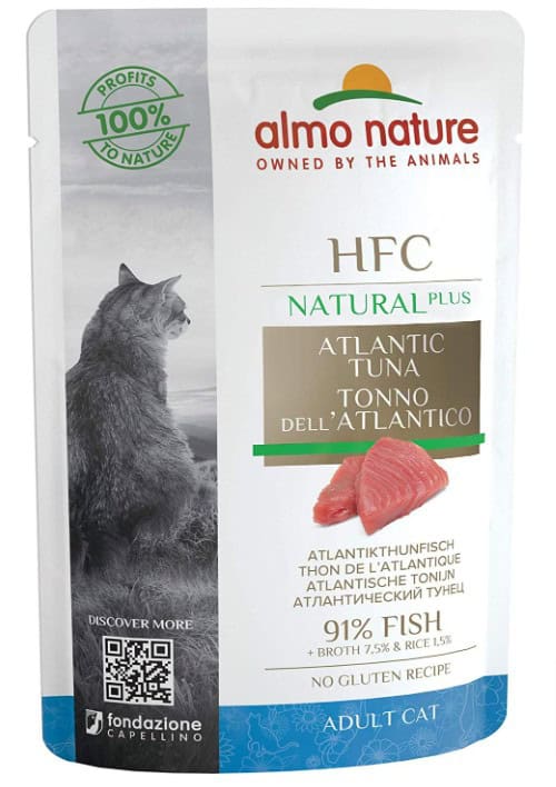 Almo-Nature-Hfc-Natural-Plus-Nass-Für-Katzen-Atlantikthunfisch-55G-X-24-Stück