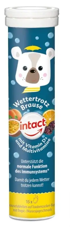 intact Wettertrotz Brause (15 St.) mit tropischem Maracuja-Geschmack ab 1,57 € inkl. Prime-Versand (statt 3,99 €)
