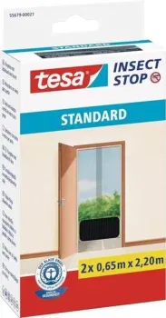 tesa Insect Stop STANDARD Fliegengitter für Türen - 2-teilig Insektenschutz