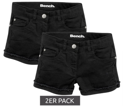 2er Sparpack Bench. Kinder Jeans-Shorts für Mädchen Denim-Hose Teenie Sommer Hot Pants Jugendliche 8