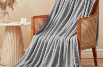 Aisbo-Kuscheldecke-Flauschig-Decke-Grau-Fleecedecke-Warme-Sofa-