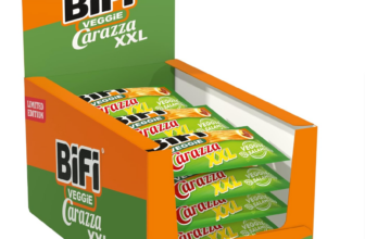 BiFi Veggie Carazza XXL - 16er Pack (16 x 70g) – Vegetarischer Pizza Snack - Mini Pizza To Go - für