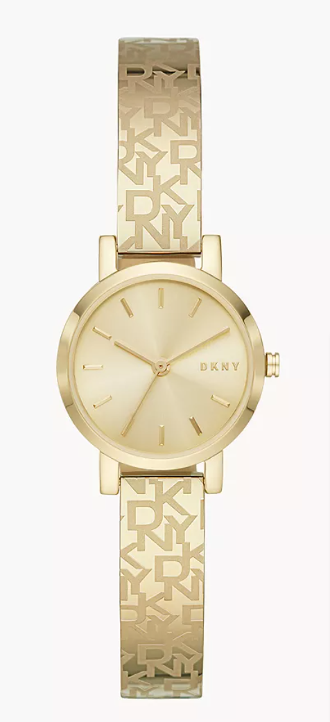 Dkny Uhr Soho 3-Zeiger-Werk Edelstahl Goldfarben - Ny2883 - Watch Station