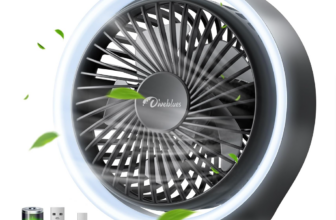 Diveblues USB Ventilator Ultra Leise - Tischventilator, 3 Geschwindigkeiten, Mini Ventilator für den