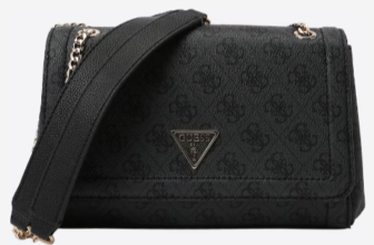 GUESS-Schultertasche-Noelle-in-Schwarz