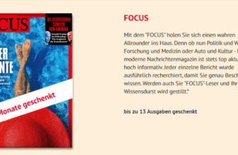 Gratis 13 Ausgaben Focus