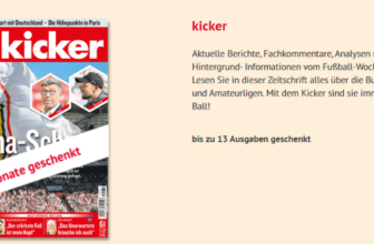 Gratis 13 Ausgaben Kicker