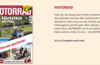 Gratis 13 Ausgaben MOTORRAD