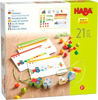 HABA 305780 - Fädelspiel Bauernhof-Freunde