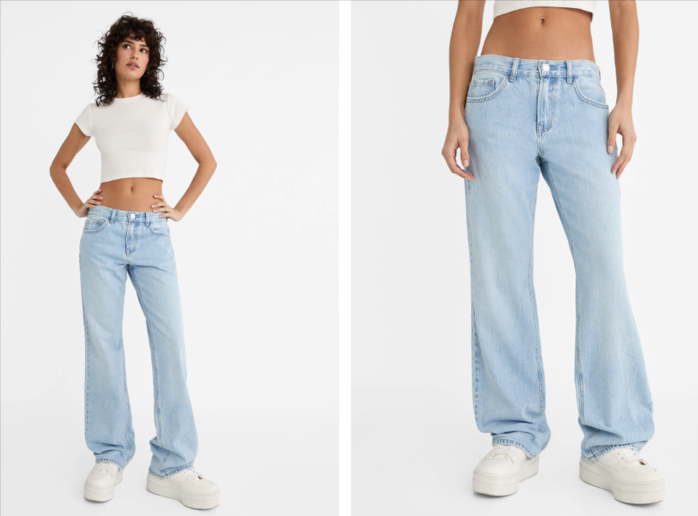 Jeans-Mit-Halbhohem-Bund-Schlussverkauf-Für-Damen-Stradivarius-Deutschland