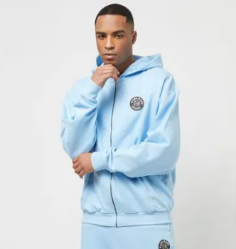 Karl-Kani-Sport-Hooded-Zip-LIGHT-BLUE-Sweatjacken-bei-SNIPES-bestellen