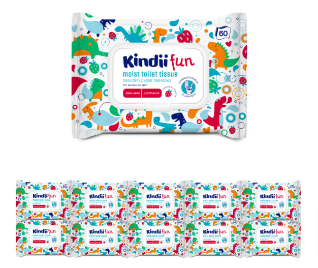 Kindii-Fun-Feucht-Toilettenpapier