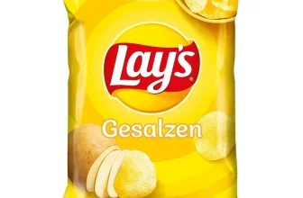 Lay’s Gesalzen Kartoffelchips im Vorratspack mit neun 150-g-Tüten