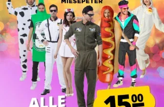 2x MIESEPETER Kostüme (27 Motive) für 29,95 € inkl. Versand