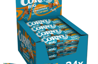 Müsliriegel Corny BIG Schoko Salted Caramel, mit Schokolade und gesalzenem Karamell, Großpackung 24x (1)