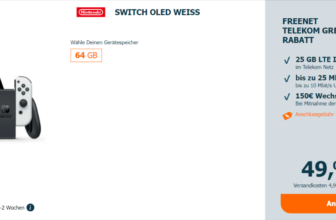 Nintendo Switch OLED + Freenet Telekom Green LTE