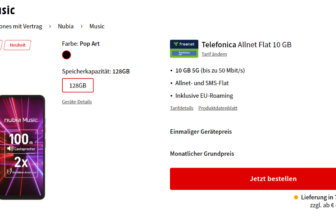 Nubia Music + freenet Telefonica Allnet Flat 10 GB 5G