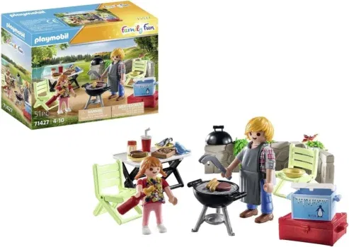 PLAYMOBIL Family Fun 71427 Gemeinsames Grillen