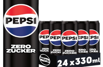 Pepsi Zero Zucker, Das zuckerfreie Erfrischungsgetränk von Pepsi ohne Kalorien, Koffeinhaltige Cola