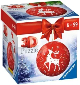 Ravensburger 3D Puzzle-Ball Weihnachtskugel Rentier 11495