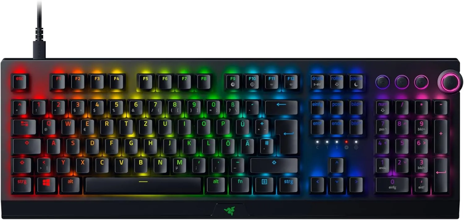 Razer Blackwidow V3 Pro (Green Switch) - Kabellose Mechanische Gaming Tastatur