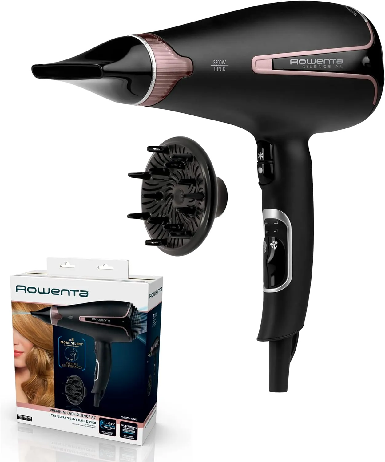 Rowenta Cv7920 Silence Ac Premium Care Professioneller Haartrockner