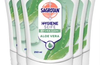 Sagrotan No-Touch Nachfüller Aloe Vera – Für den automatischen Seifenspender – 5 x 250 ml Handseife