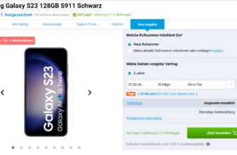 Samsung Galaxy S23 + congstar Allnet Flat M 30 GB 4G