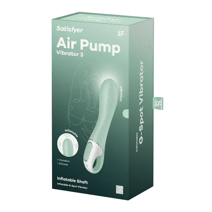 EIS DE: Satisfyer Air Pump Vibrator 3 Aufpumpbarer G-Punkt-Vibrator & 6 Gratisartikel für 0,00 € (MBW 29,95 €) 🍨
