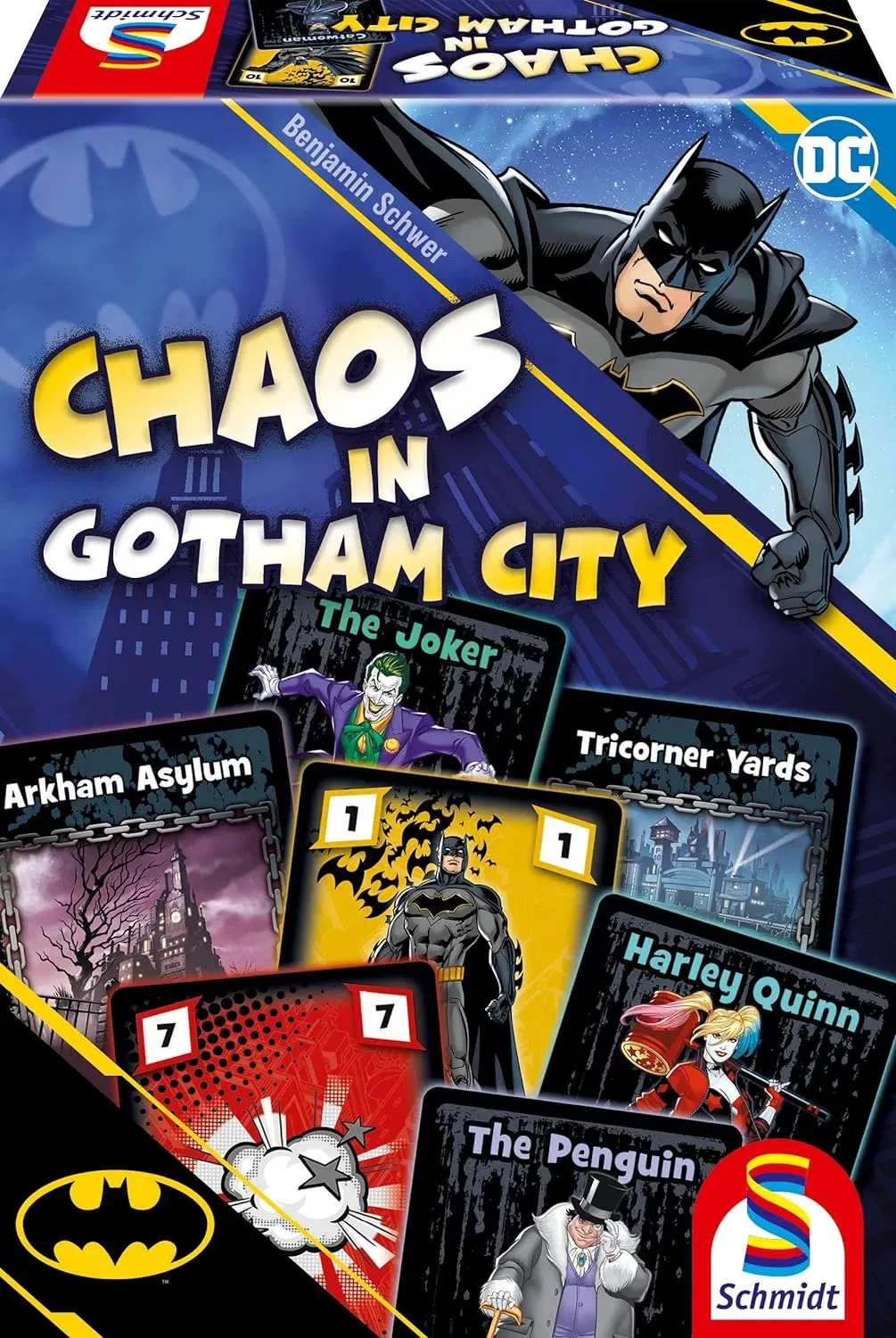 Schmidt Spiele 49429 Batman Chaos In Gotham- Kartenspiel