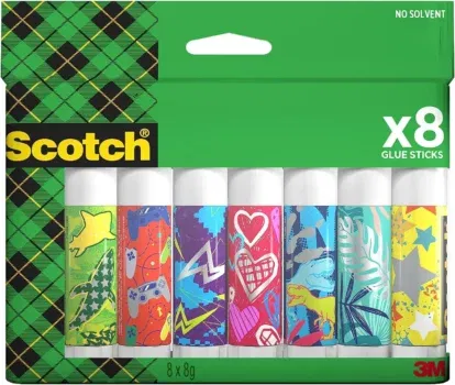 Scotch Permanent-Klebestift, 8g, 8 Stifte Packung