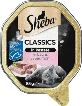 Sheba Katzennassfutter Classics in Pastete mit Lachs