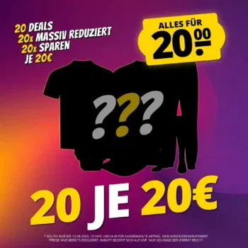 Sportspar 20 Deals für je 20 € zzgl. Versand