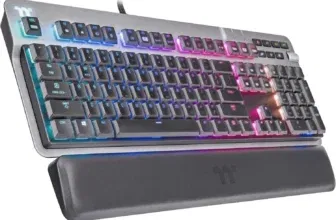 Thermaltake Argent K6 RGB Gaming Keyboard Titanium